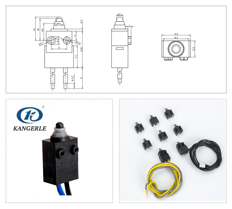 Waterproof micro switch KW1-1C-1101