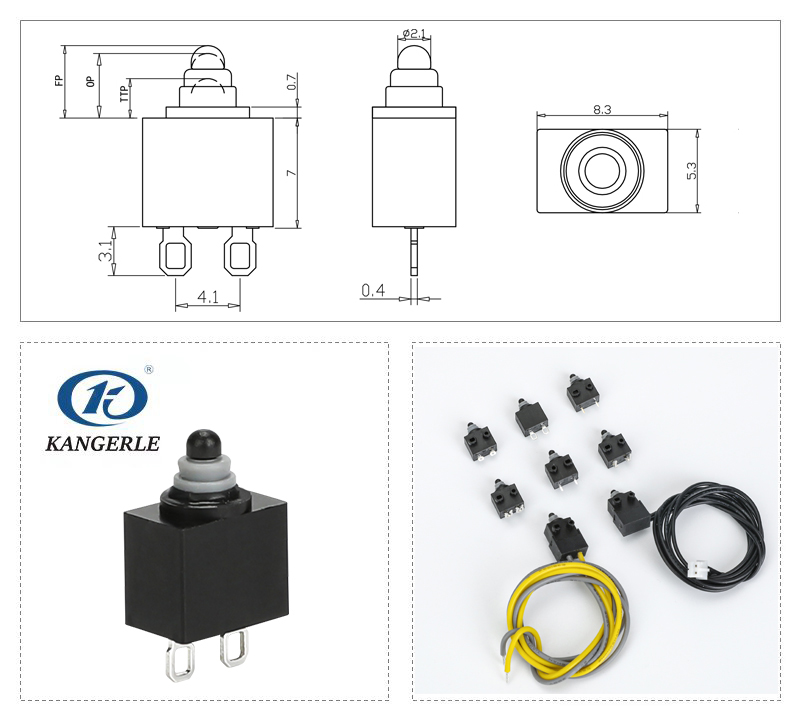 Bulk-buy Normally Open Sealed Waterproof Micro Switch from KANGERLE