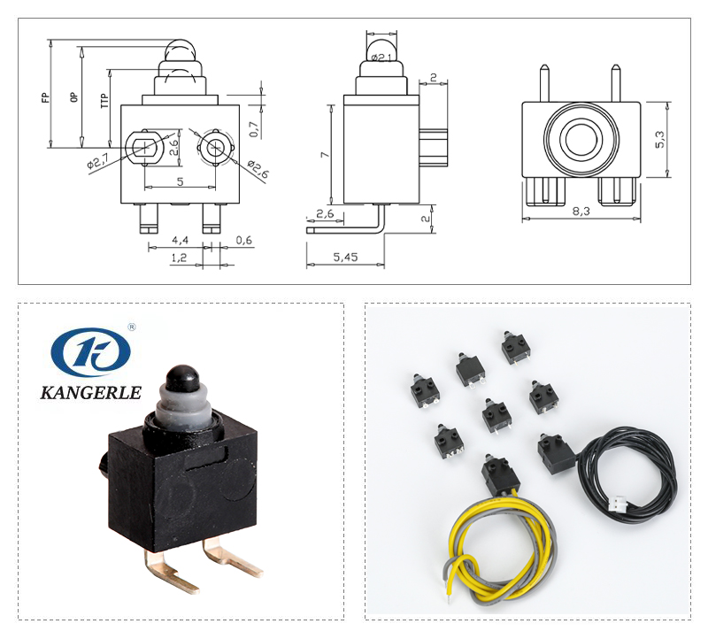 Waterproof micro switch KW1-1C-5D