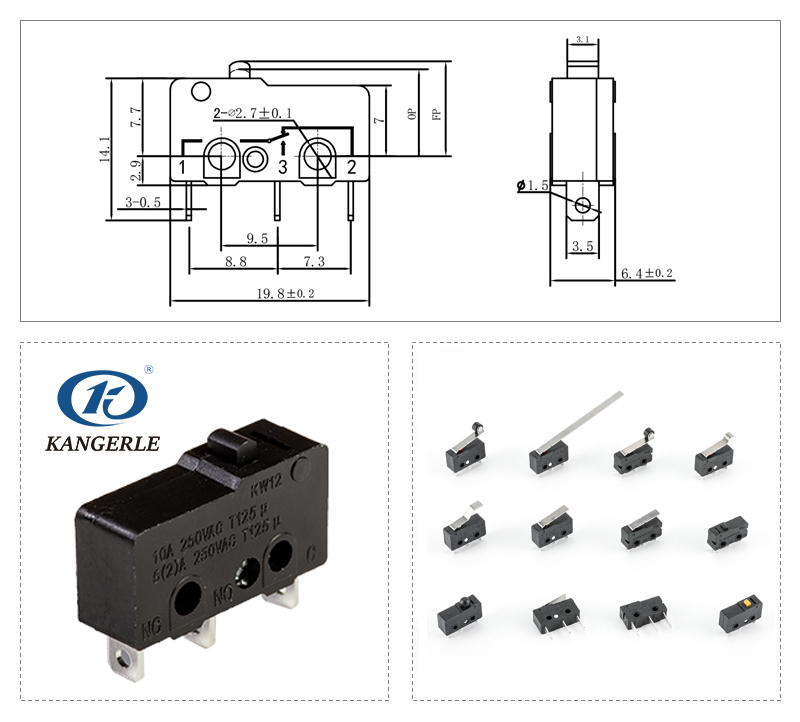 微动开关 KW12-3A-A插图